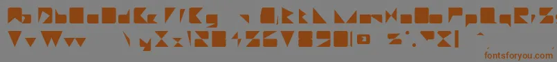 MajorieRegular Font – Brown Fonts on Gray Background