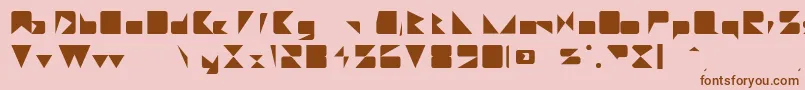 MajorieRegular Font – Brown Fonts on Pink Background