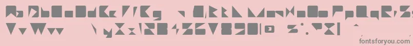 MajorieRegular Font – Gray Fonts on Pink Background