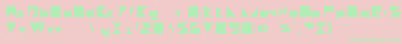 MajorieRegular Font – Green Fonts on Pink Background