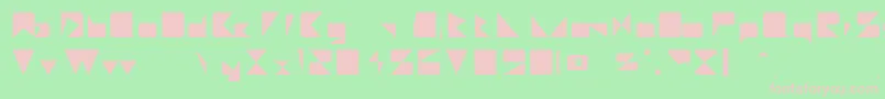 MajorieRegular Font – Pink Fonts on Green Background