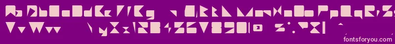 Fonte MajorieRegular – fontes rosa em um fundo violeta