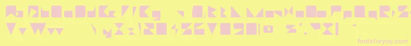 フォントMajorieRegular – ピンクのフォント、黄色の背景