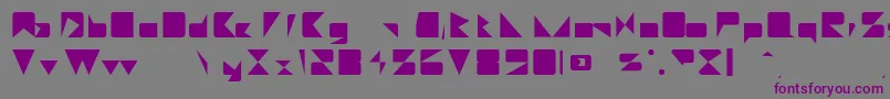 Шрифт MajorieRegular – фиолетовые шрифты на сером фоне