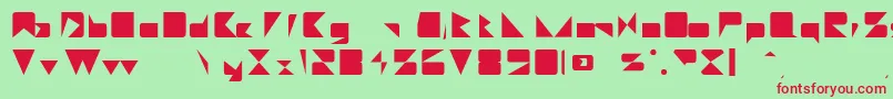 MajorieRegular Font – Red Fonts on Green Background