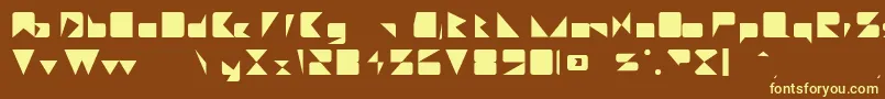Шрифт MajorieRegular – жёлтые шрифты на коричневом фоне