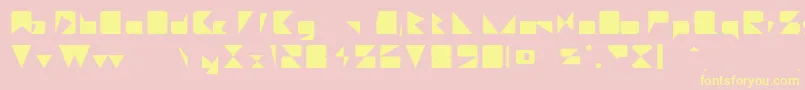 MajorieRegular Font – Yellow Fonts on Pink Background