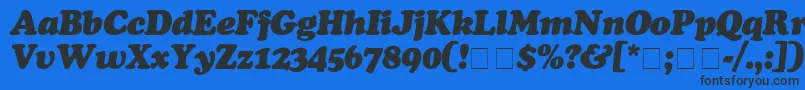 fuente CooperBlackItalic – Fuentes Negras Sobre Fondo Azul