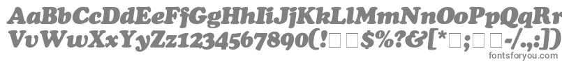 Czcionka CooperBlackItalic – szare czcionki