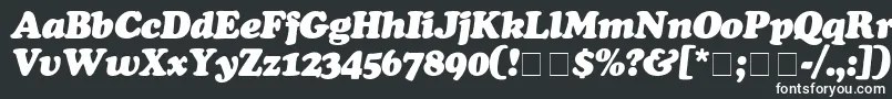 フォントCooperBlackItalic – 白い文字