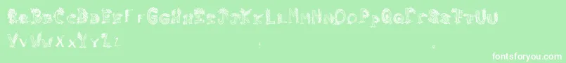 Heavenlyrooted Font – White Fonts on Green Background