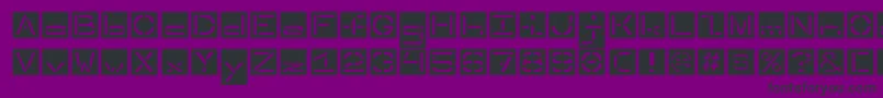 Invertedstencil Font – Black Fonts on Purple Background