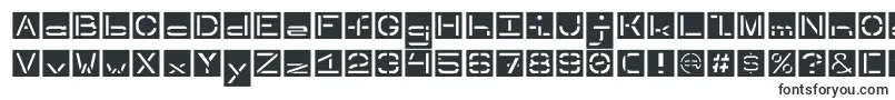 Шрифт Invertedstencil – высокотехнологичные шрифты