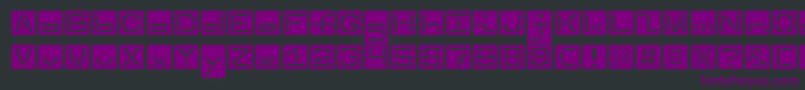 Invertedstencil Font – Purple Fonts on Black Background