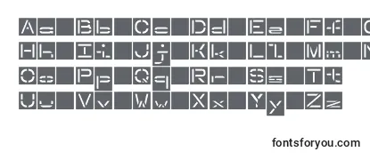 Invertedstencil Font