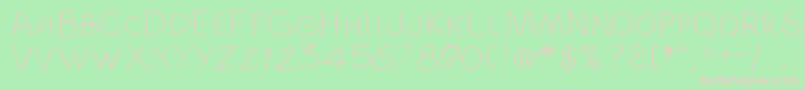 ComicbookRegular Font – Pink Fonts on Green Background