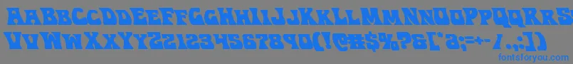 Hippocketleft Font – Blue Fonts on Gray Background