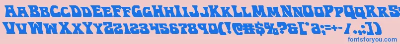 Hippocketleft Font – Blue Fonts on Pink Background