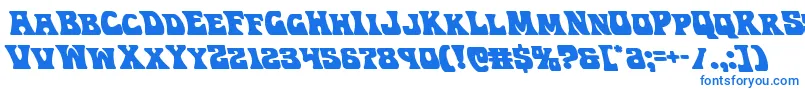 Hippocketleft Font – Blue Fonts on White Background