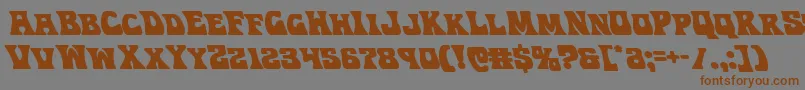 Hippocketleft Font – Brown Fonts on Gray Background
