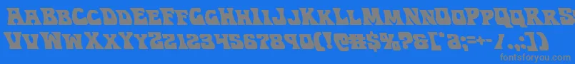 Hippocketleft Font – Gray Fonts on Blue Background