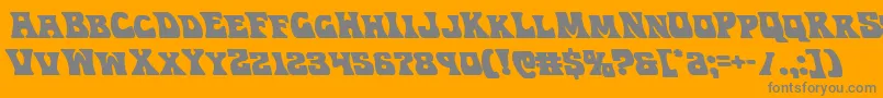 Hippocketleft Font – Gray Fonts on Orange Background
