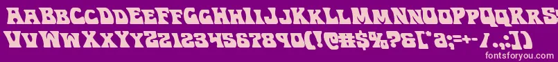Hippocketleft Font – Pink Fonts on Purple Background