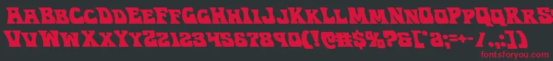 Hippocketleft Font – Red Fonts on Black Background