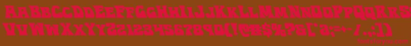 Hippocketleft Font – Red Fonts on Brown Background