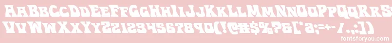 Hippocketleft Font – White Fonts on Pink Background