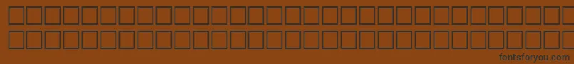 NantunRegular-Schriftart – Schwarze Schriften auf braunem Hintergrund