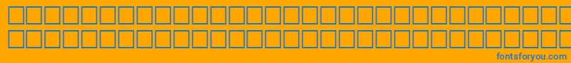 NantunRegular Font – Blue Fonts on Orange Background