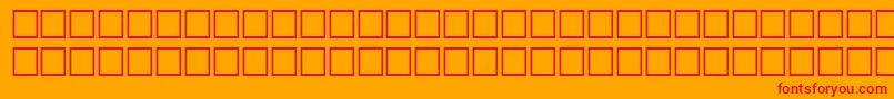 NantunRegular Font – Red Fonts on Orange Background