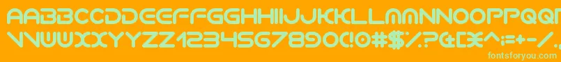 VerminVibes2EdmXtc Font – Green Fonts on Orange Background