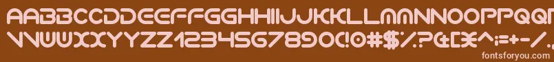 VerminVibes2EdmXtc Font – Pink Fonts on Brown Background