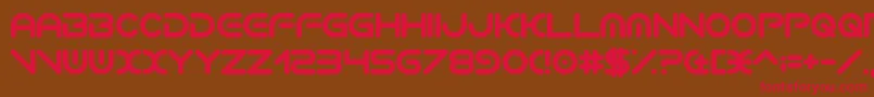 VerminVibes2EdmXtc Font – Red Fonts on Brown Background