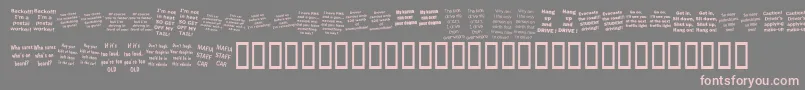 KrDriverz Font – Pink Fonts on Gray Background