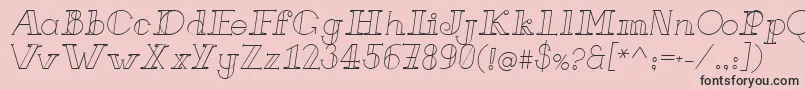 FrenchForgeItalic Font – Black Fonts on Pink Background