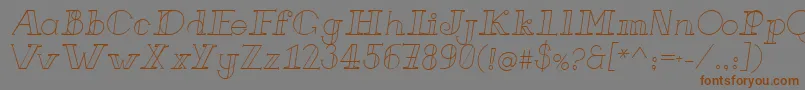 Подробнее о шрифте FrenchForgeItalic Шрифт FrenchForgeItalic – коричневые шрифты на сером фоне