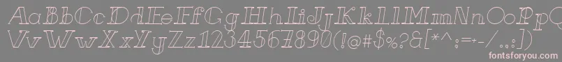 FrenchForgeItalic Font – Pink Fonts on Gray Background