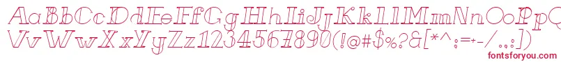 fuente FrenchForgeItalic – Fuentes Rojas Sobre Fondo Blanco
