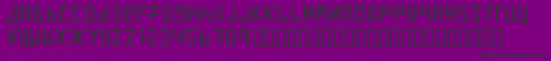 UralThi-Schriftart – Schwarze Schriften auf violettem Hintergrund