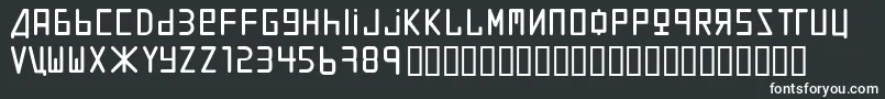 Шрифт UralThi – белые шрифты на чёрном фоне