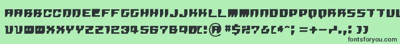 Rpg Font – Black Fonts on Green Background