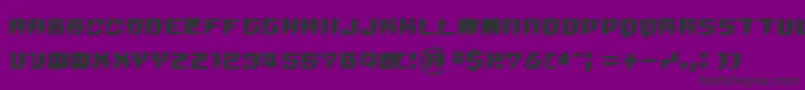 Rpg-Schriftart – Schwarze Schriften auf violettem Hintergrund