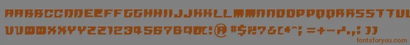 Rpg Font – Brown Fonts on Gray Background