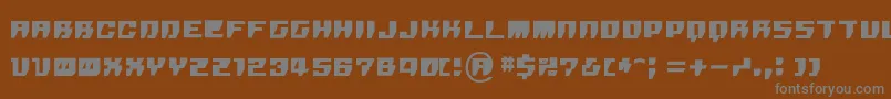 Czcionka Rpg – szare czcionki na brązowym tle