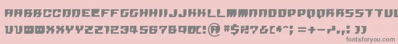 Rpg Font – Gray Fonts on Pink Background