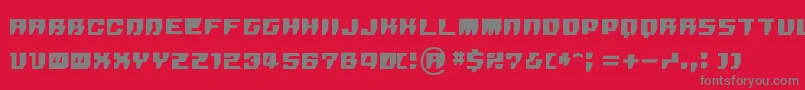 Rpg Font – Gray Fonts on Red Background