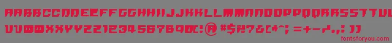 フォントRpg – 赤い文字の灰色の背景